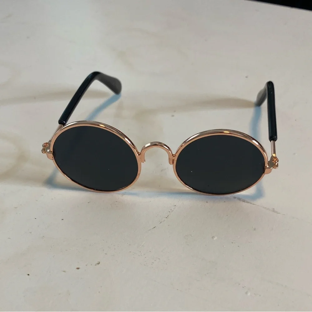 1 Pair Tinted Lens Pet Glasses - Black | Small Dogs | Cats